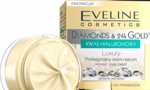 Luxury Profesjonalny krem+serum na twarz, szyję i dekolt Diamonds & Gold Eveline