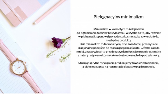 Pielęgnacyjny minimalizm