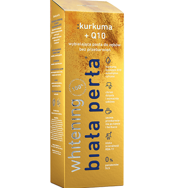 Wybielajaca-pasta-do-zebow-kurkuma-Q10 Wybielające rytuały – poranne i wieczorne self-care z białą perłą®